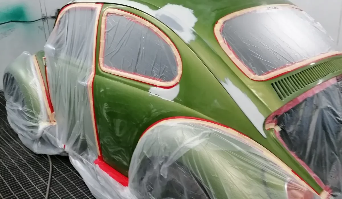 VW Beetle Green Sanded